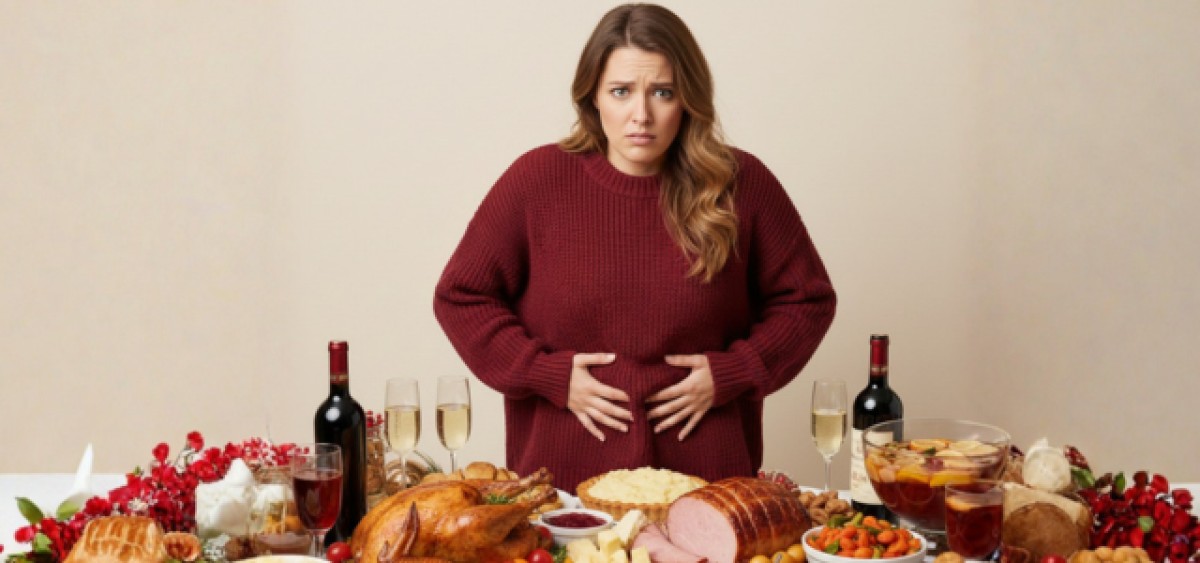 Φούσκωμα μετά το γιορτινό τραπέζι; Πώς το αντιμετωπίζουμε