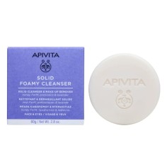 Apivita Solid Foamy Cleanser Face & Eyes Μπάρα Καθαρισμού & Ντεμακι...