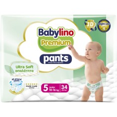 Babylino Premium Ultra Soft Pants Νο5 Junior (10-16kg) Πάνες Βρακάκ...
