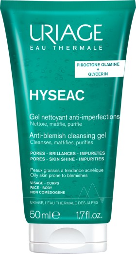 Με κάθε αγορά από τη σειρά Uriage Hyseac, ΔΩΡΟ hyseac cleansing gel...