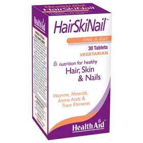 Health Aid Hair Skin Nail Συμπλήρωμα Διατροφής Για Μαλλιά - Νύχια - Δέρμα, 30 Ταμπλέτες