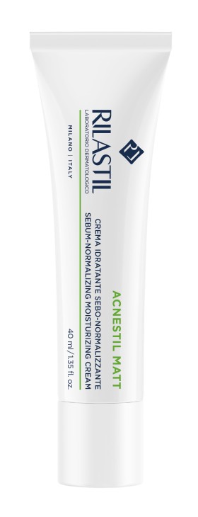 Rilastil Acnestil Matt Moisturizing Cream Ενυδατική & Σμηγματορυθμιστική Ματ Κρέμα, 40ml