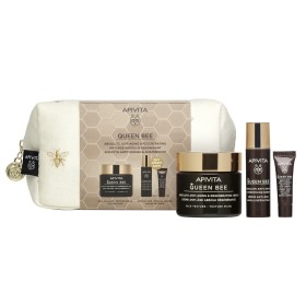 Apivita Promo Queen Bee Κρέμα Πλούσιας Υφής + Ορός Αντιγήρανσης + Κρέμα Ματιών σε Mini Size