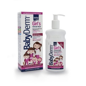 Babyderm Girls Intimate Wash Απαλό Υγρό Καθαρισμού, 300ml