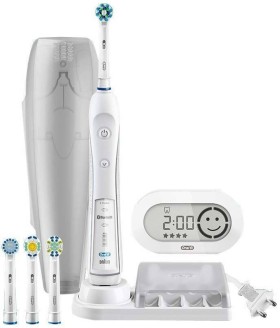 Oral-B Pro 6000 SmartSeries Duo White Pack Ηλεκτρική Οδοντόβουρτσα με Χρονομετρητή και Αισθητήρα Πίεσης