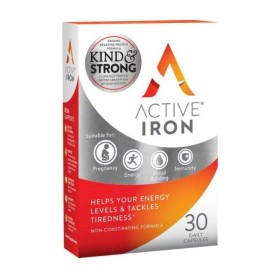 Active Iron 25mg Συμπλήρωμα Διατροφής Με Ενεργό Σίδηρο, 30 κάψουλες