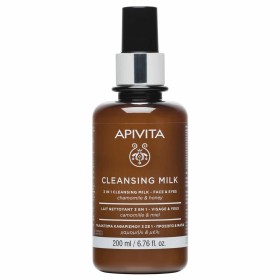 Apivita Cleansing Milk Γαλάκτωμα Καθαρισμού 3 Σε 1 Για Πρόσωπο Και Μάτια Με Χαμομήλι & Μέλι, 200ml