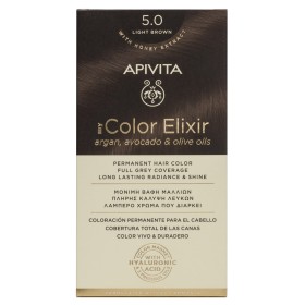 Apivita My Color Elixir Μόνιμη Βαφή Μαλλιών 5.0 Καστανό Ανοιχτό