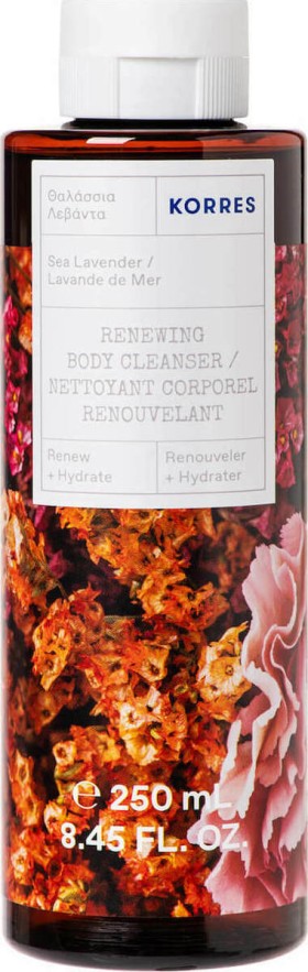 Korres Renewing Body Cleanser Sea Lavender Αφρόλουτρο με Άρωμα Λεβάντας, 250ml
