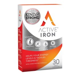 Active Iron 25mg Συμπλήρωμα Διατροφής Με Ενεργό Σίδηρο, 30 κάψουλες