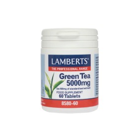 Lamberts Green Tea 5000 mg Πράσινο Τσάι Με Ισχυρές Αντιοξειδωτικές Ιδιότητες, 60 Ταμπλέτες