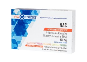 VioGenesis NAC 600 mg Συμπλήρωμα διατροφής με Ν-ακέτυλο-L-κυστεΐνη,...