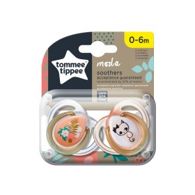 Tommee Tippee Closer To Nature Πιπίλα Σιλικόνης Moda για Κορίτσι 0-6 Μηνών, 2 Τεμάχια