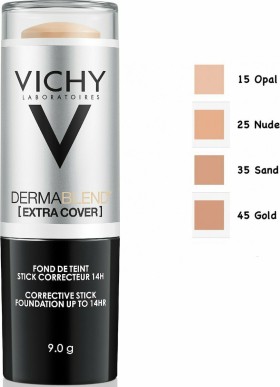Vichy Dermablend Extra Cover No.35 Sand SPF30 Διορθωτικό Foundation Σε Μορφή Stick, 9gr