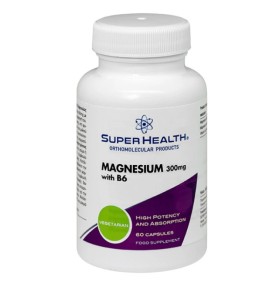 Super Health Magnesium with B6 300mg Συμπλήρωμα Διατροφής με Μαγνήσ...