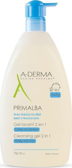 A-Derma Primalba Gel Καθαρισμού για το Ευαίσθητο Βρεφικό Δέρμα 750ml