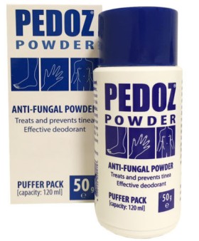 Hamilton Pedoz Anti - Fungal Powder Δερματική Πούδρα για την κακοσμία των Ποδιών, 50gr