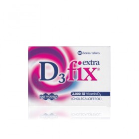 Uni-Pharma D3 Fix Extra 2000iu Συμπλήρωμα Διατροφής D3, 60 Ταμπλέτες