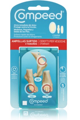 Compeed Σετ Επιθεμάτων για Φουσκάλες για Άμεση Ανακούφιση και Γρήγορη Επούλωση 5 Τεμάχια