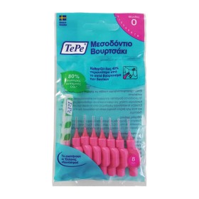 TePe Original Μεσοδόντια Βουρτσάκια 0.4mm σε χρώμα Ροζ 8τμχ