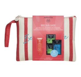 Apivita Bee Sun Safe Promo Pack με Anti Spot & Anti Age Defense Face Cream SPF50, 50ml & Δώρο Express Beauty Face Mask & Hair Mask & Νεσεσέρ, 1σετ