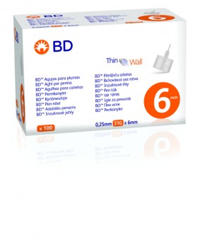 BD Microfine Βελόνες Για Πένες Ινσουλίνης 31Gx6mm, 100 Τεμάχια