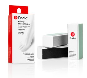 Podia 4 Way Block Shiner Buffer Νυχιών 4 Όψεων, 1 Τεμάχιο