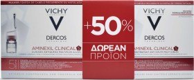 Vichy PROMO Dercos Aminexil Clinical 5 Αγωγή κατά της Γυναικείας Τριχόπτωσης 21 Μονοδόσεις + ΔΩΡΟ 12 Μονοδόσεις