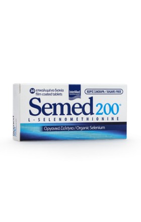 Semed 200mg Αντιοξειδωτικό Συμπλήρωμα Οργανικού Σεληνίου, 30 Ταμπλέτες