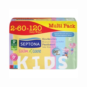 Septona Calm n Care Kids Multi Pack 3 Years+ Wipes Μωρομάντηλα, 120...
