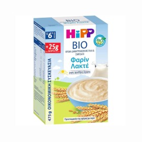 HiPP Bio Promo Κρέμα Δημητριακών με Γάλα και Σιμιγδάλι Φαρίν Λακτέ ...