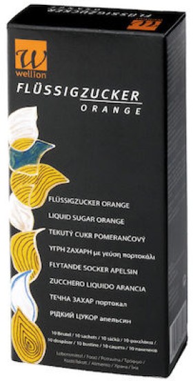 Wellion Liquid Sugar Orange Για Κρίση Υπογλυκαιμίας 10 Τεμάχια