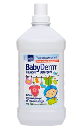 BabyDerm Απαλό Υγρό Απορρυπαντικό με Πράσινο Σαπούνι 1.4L
