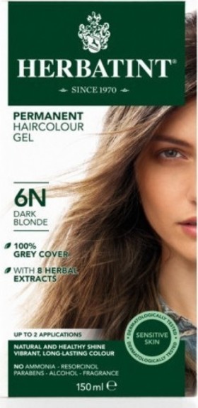 Herbatint Permanent Haircolor Gel 6N Ξανθό Σκούρο