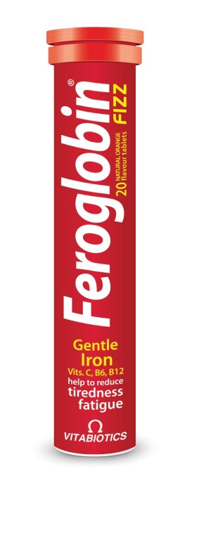 Vitabiotics Feroglobin Fizz Συμπλήρωμα Σιδήρου & Φυλλικού Οξέως, 20...