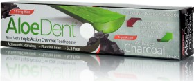 Optima Naturals AloeDent Triple Action Charcoal Τριπλή Δράση με Ενε...