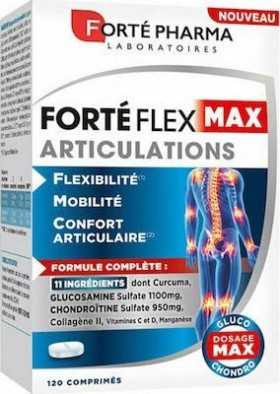 Forte Pharma Forte Flex Max Articulations Συπμλήρωμα Διατροφής για την Υγεία των Αρθρώσεων, 120 κάψουλες