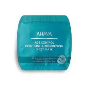 Ahava Age Control Sheet Mask Μάσκα Ομοιόμορφου Χρωματικού Τόνου & Λάμψης 17g