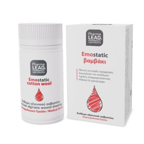 PharmaLead Emostatic Cotton Wool Αιμοστατικό Βαμβάκι για Ρινικές Αιμορραγίες, 2 gr