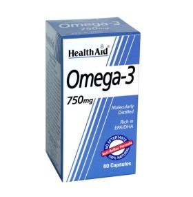 Health Aid Omega 3 750mg Συμπλήρωμα Διατροφής με Ω3 Λιπαρά Οξέα για...