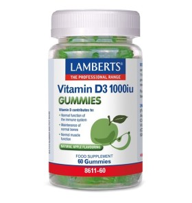 Lamberts Vitamin D3 1000iu Gummies Συμπλήρωμα Διατροφής με Βιταμίνη...