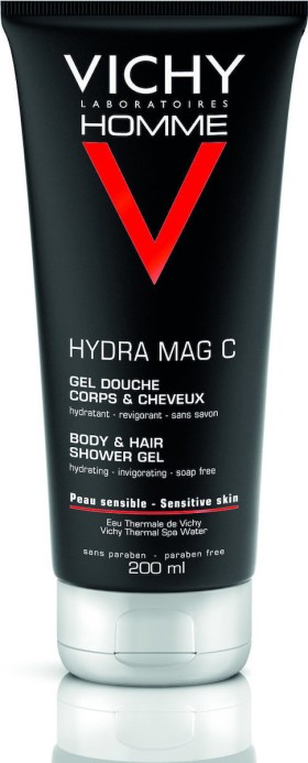 Vichy Homme Hydra Mag C Shower Gel Αφρόλουτρο 200ml