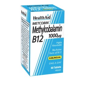 Health Aid Methylcobalamin B12 1000μg Συμπλήρωμα Διατροφής με Μεθυλ...