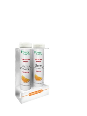 Power Of Nature Promo Ultra Vitamin C 1000mg 20 Αναβράζοντα Δισκία & Ultra Vitamin C 500mg 20 Αναβράζοντα Δισκία