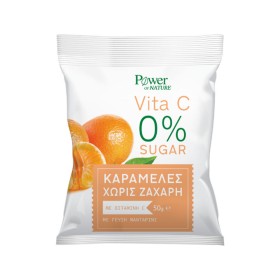 Power Health Vita C 0% Sugar Καραμέλες με Βιταμίνη C, 50g