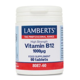 Lamberts B12 1000μg Για τους Ηλικιωμένους, Φυτοφάγους και για τα Άτομα με Πεπτικές Διαταραχές, 60 Ταμπλέτες