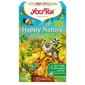 Yogi Tea Happy Nature Τσάι με Μείγμα Μπαχαρικών και Φρούτων, 17x1.9g