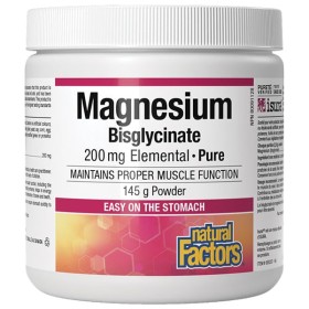 Natural Factors Magnesium Bisglycinate 200mg Συμπλήρωμα Διατροφής μ...