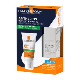 La Roche Posay Anthelios Promo UVMUNE 400 Oil Control Gel Cream SPF50+ Αντηλιακή Κρέμα Προσώπου για Ματ Αποτέλεσμα 50ml + ΔΩΡΟ Ενυδατική Κρέμα Toleriane Sensitive 15ml
