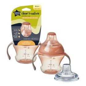 Tommee Tippee Εκπαιδευτικό Κύπελλο με Λαβές και Στόμιο Red 4m+, 150ml